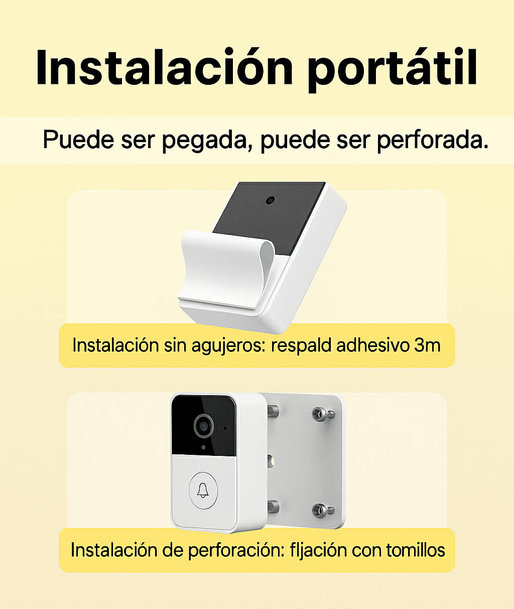 TIMBRE INTELIGENTE CON CÁMARA Y VOZ