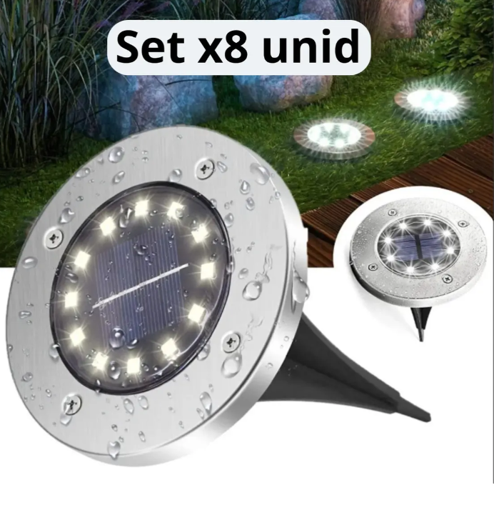 Oferta Imperdible: Combo x8 de Luces Solares para Jardín