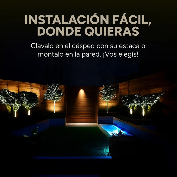 4 LÁMPARAS LED RGB SOLAR EXTERIOR JARDIN CAMINOS DECORACIÓN