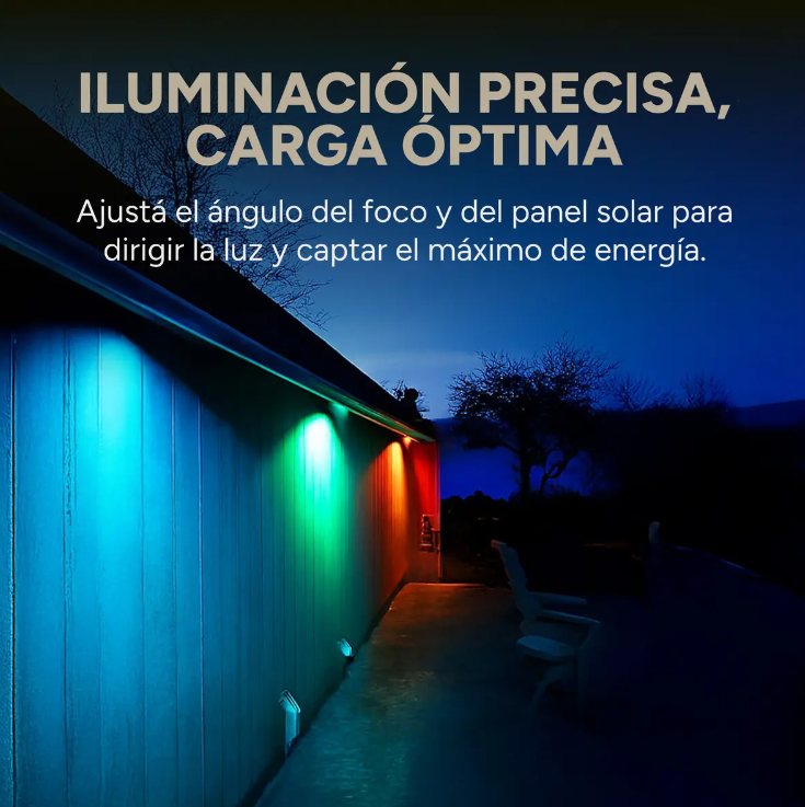 4 LÁMPARAS LED RGB SOLAR EXTERIOR JARDIN CAMINOS DECORACIÓN