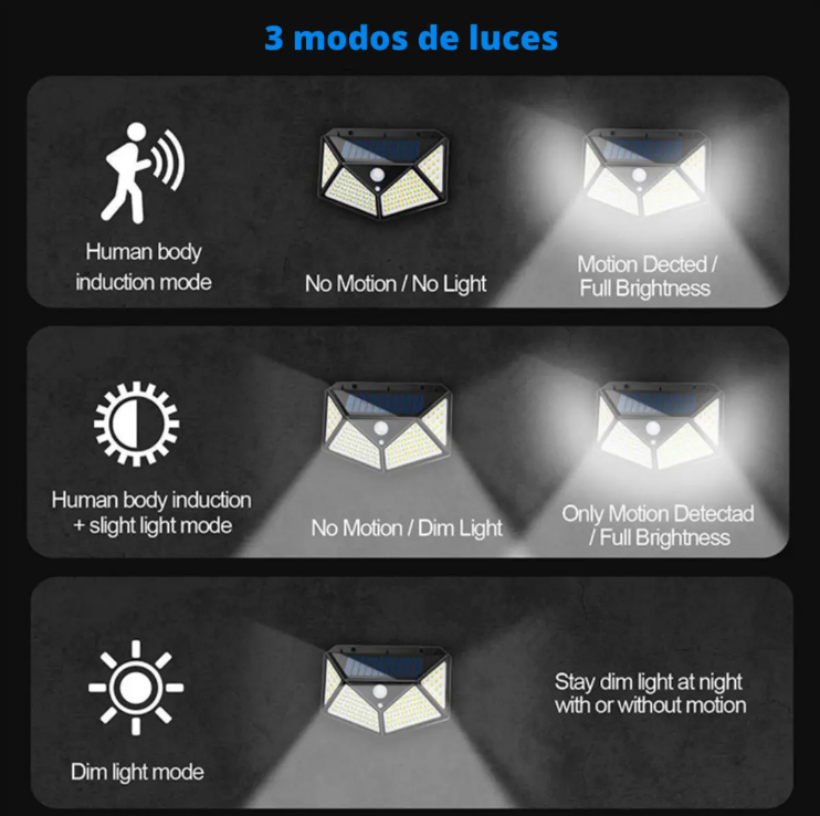 Pack 6 Focos exterior luz led marca Youhome