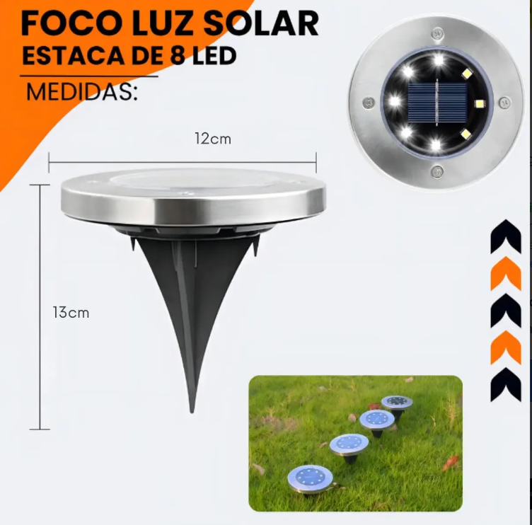 Oferta Imperdible: Combo x8 de Luces Solares para Jardín