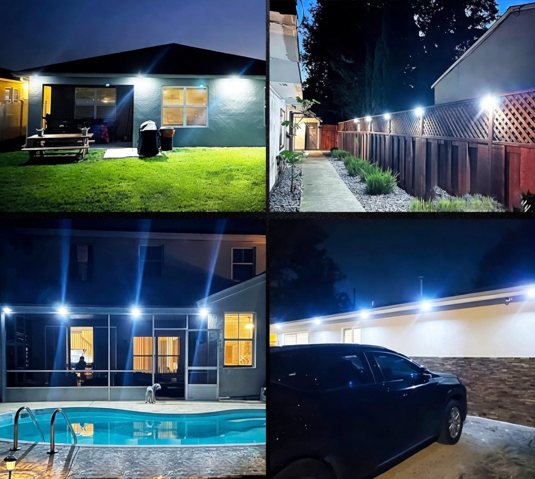 Pack x4 Lámparas Solares LED para Exterior + Guía en Ebook