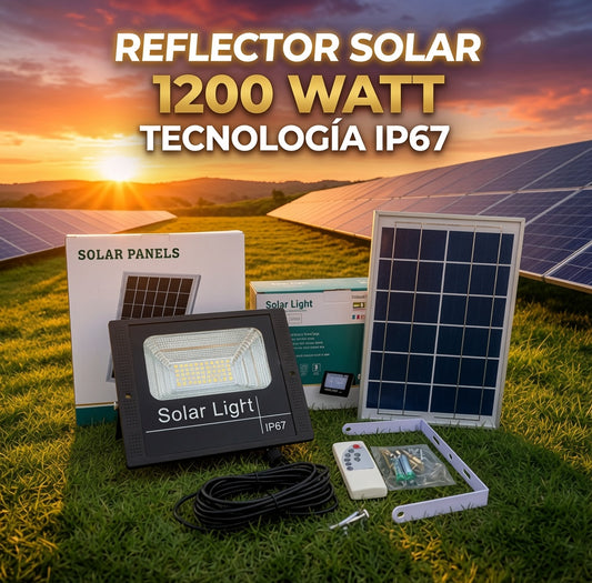 Reflector Solar Jortan 1200W Alta Potencia – Ilumina Como de Día
