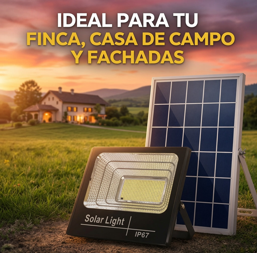 Reflector Solar Jortan 1200W Alta Potencia – Ilumina Como de Día